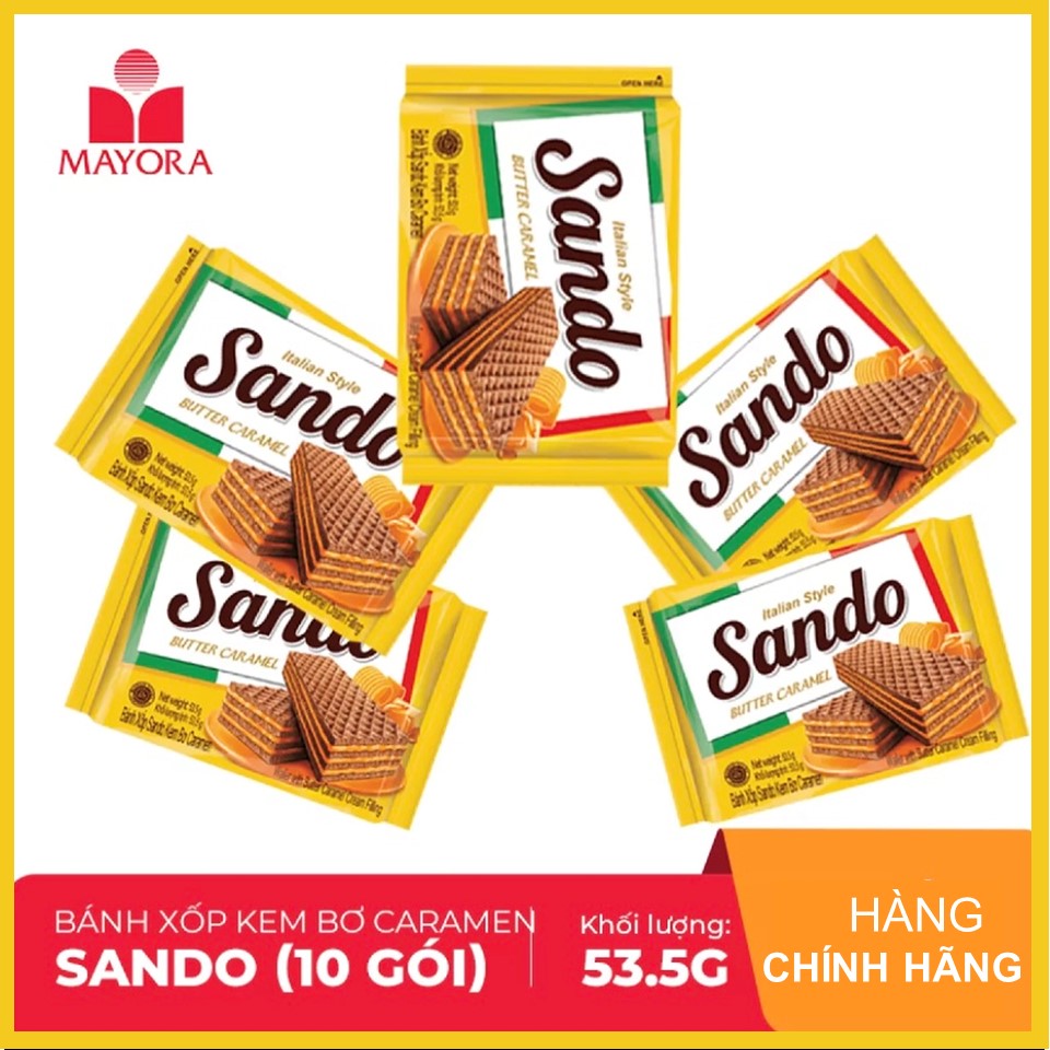 [HCM ship 2h] Bánh xốp Sando Caramel 53.5g