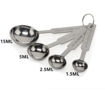 Bộ Thìa Đong Bột Inox 4 Cái (Hàng Đẹp)