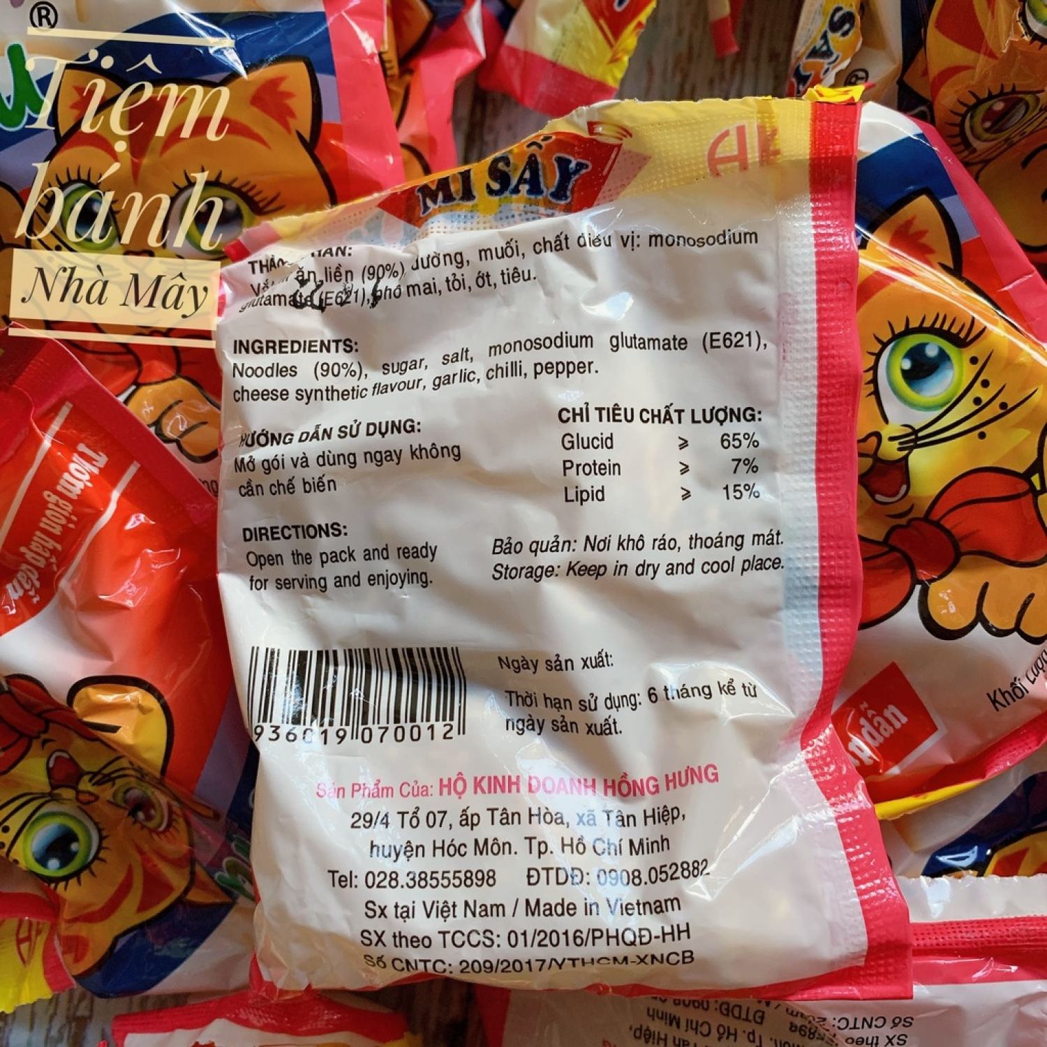 Mì Trẻ Em Miu Miu - Gói 20g