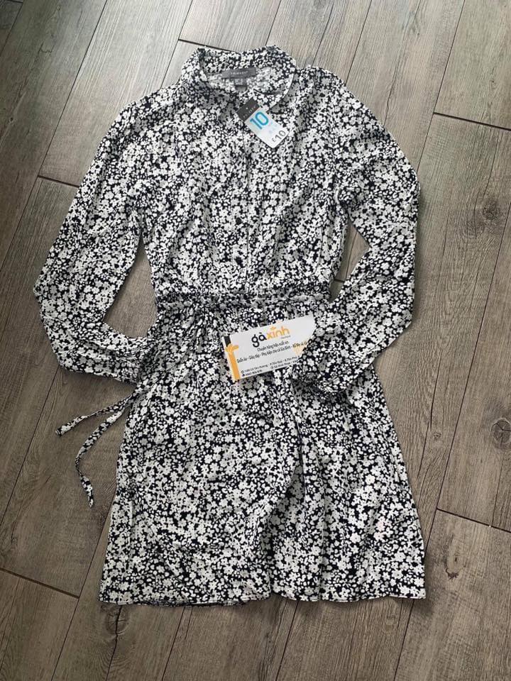 [HCM]Đầm trắng đen hoa nhí Primark