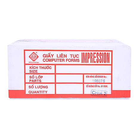 Giấy in liên tục 3 Liên size A4