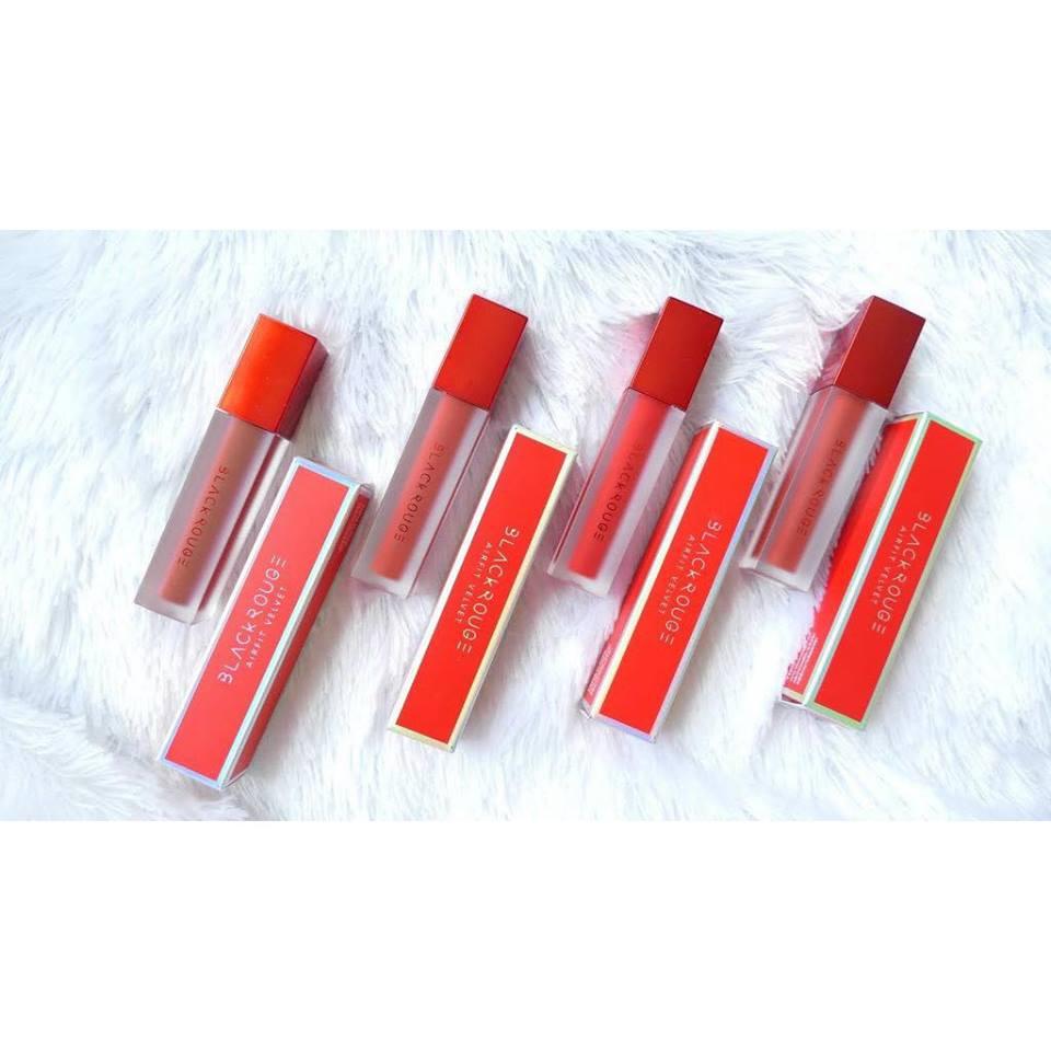 Son Kem Lì Black Rouge Air Fit Velvet Tint màu #A06 Đỏ đất pha cam siêu đẹp