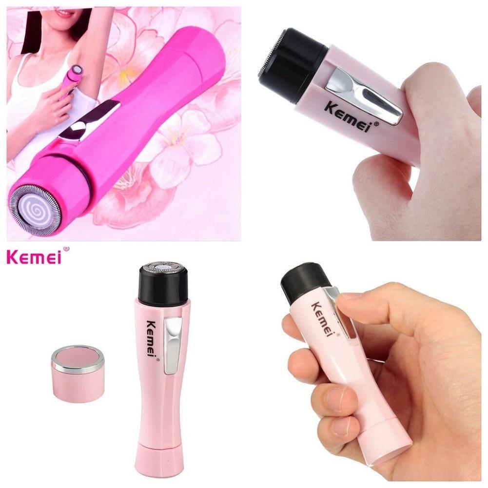 Máy triệt lông vĩnh viễn , Máy Cạo Lông Kemei –wax lông tay, lông chân, ria mép cực sạch, không sợ đau rát