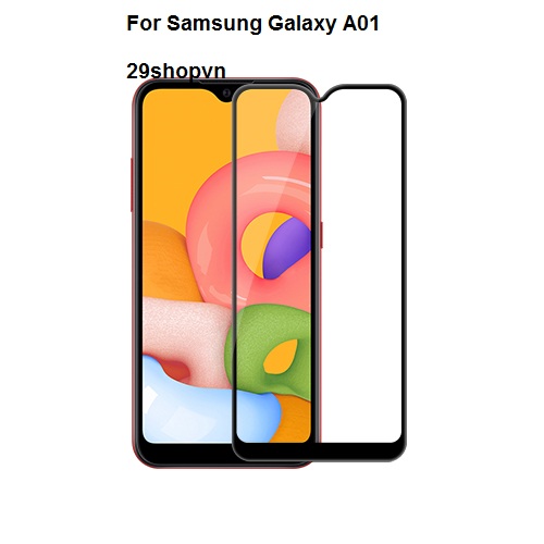 Kính cường lực full màn Samsung A01
