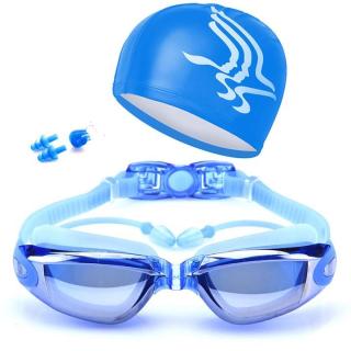 Kính bơi thời trang nam nữ cao cấp 6615 Chống UV Chống hấp hơi gồm MŨ BƠI thumbnail
