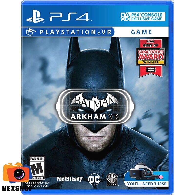 Đĩa game PS4 Batman: Arkham VR - PlayStation VR - Hệ US 