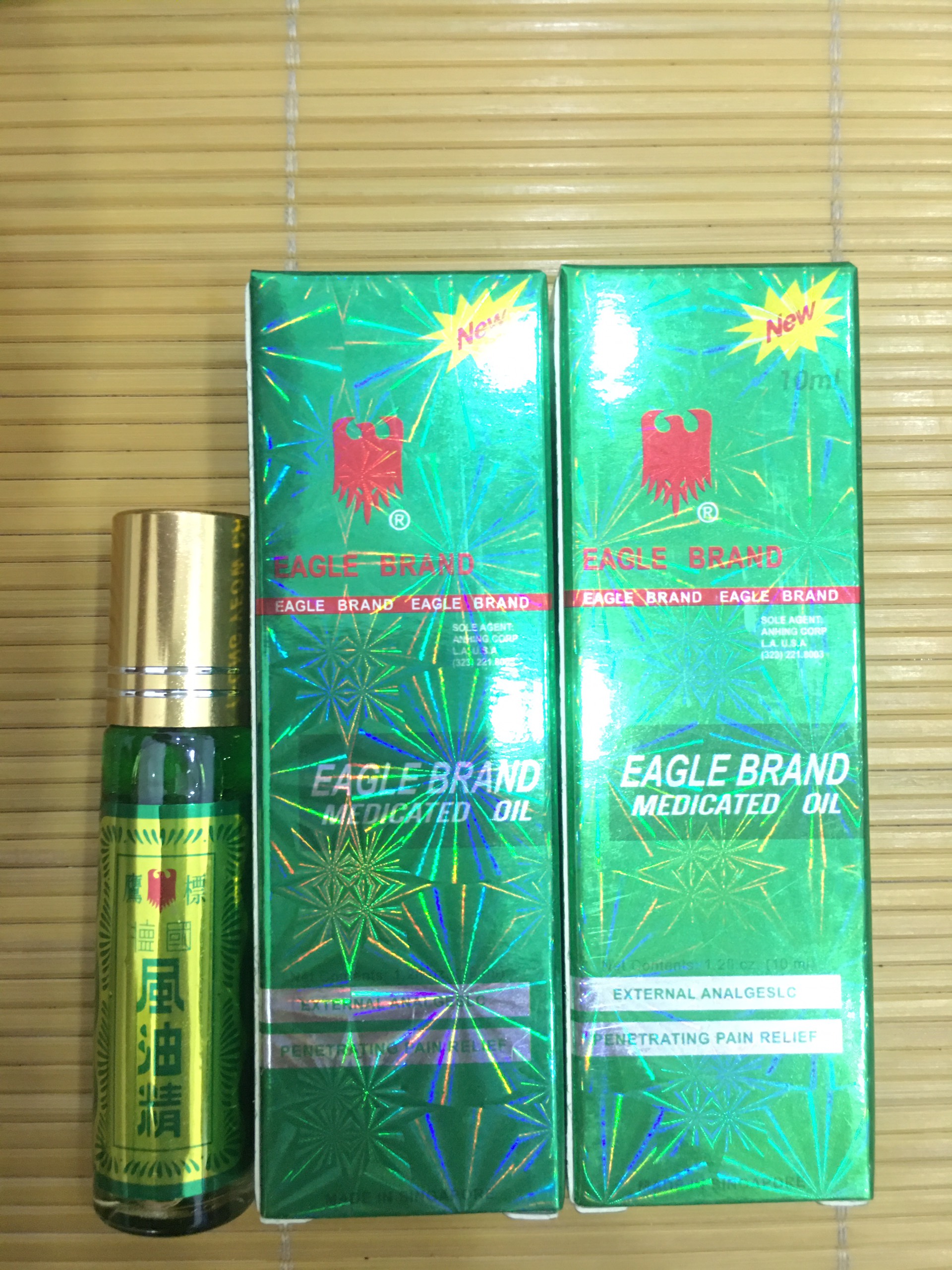 Dầu lăn xanh hiệu Eagle hình con ó 10ml