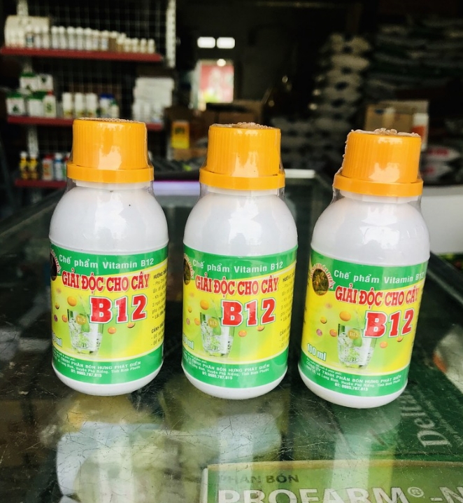 Chế phẩm Vitamin B12 - Giải độc cho cây (100ml)