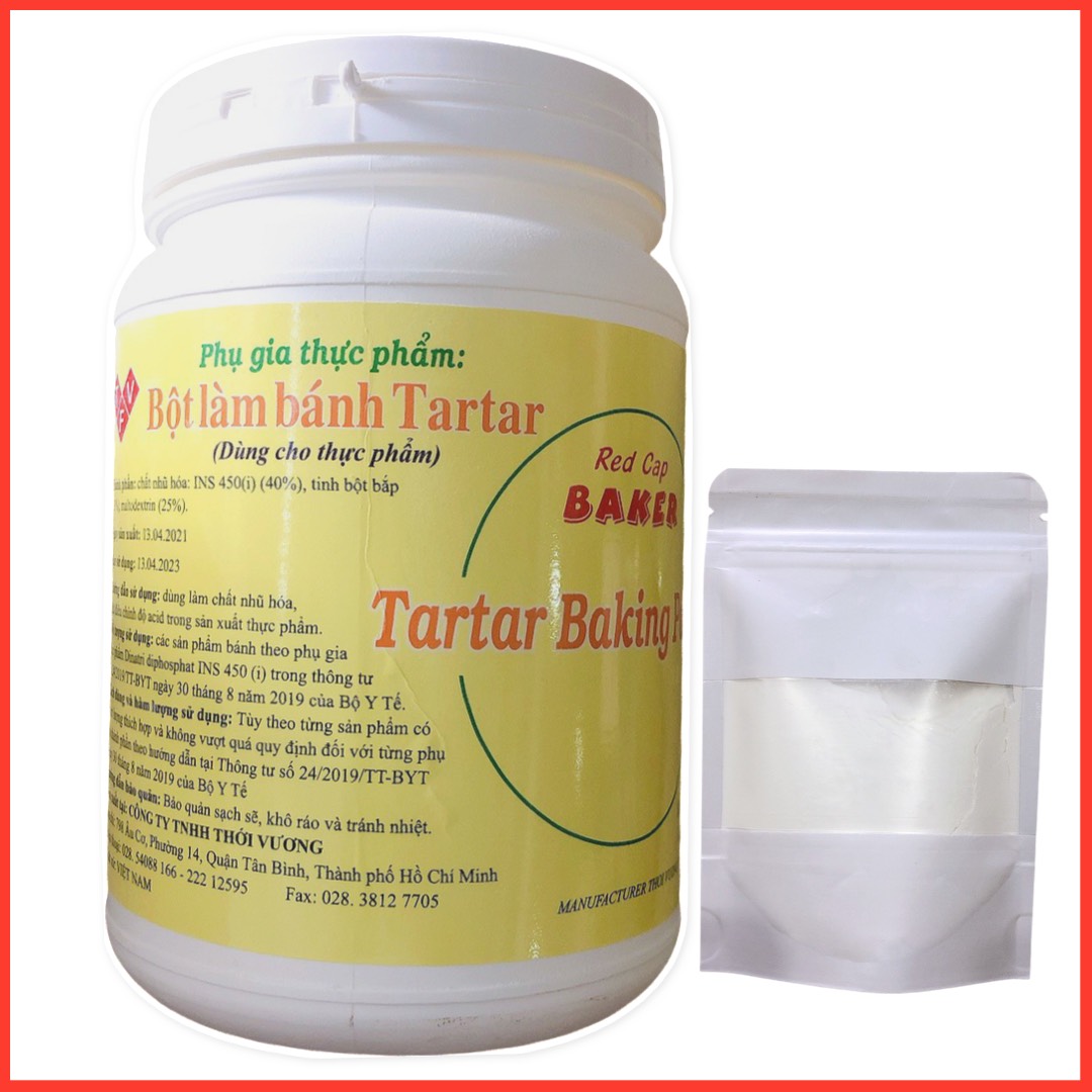 Bột bông lòng trắng trứng Cream of Tartar Tartar Baking Powder 50g