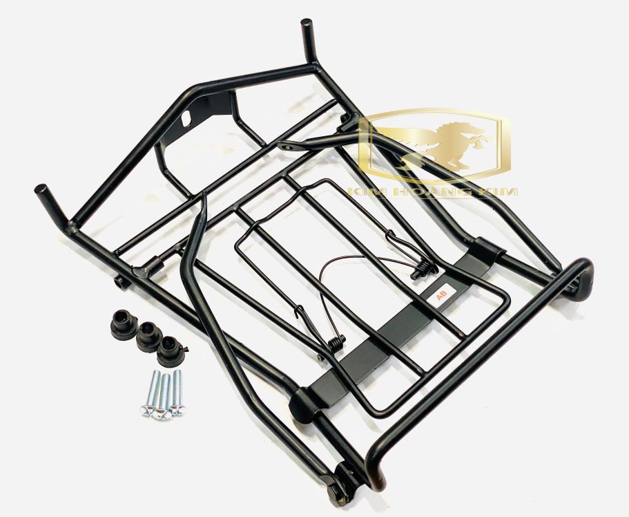 Baga gắn airblade 2013 đến 2021 inox sơn đen tĩnh điện 10li nước sơn siêu bền gắn xe máy