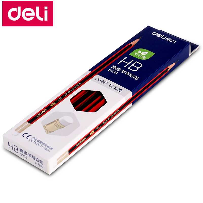 DELI 2B Pencil with Eraser