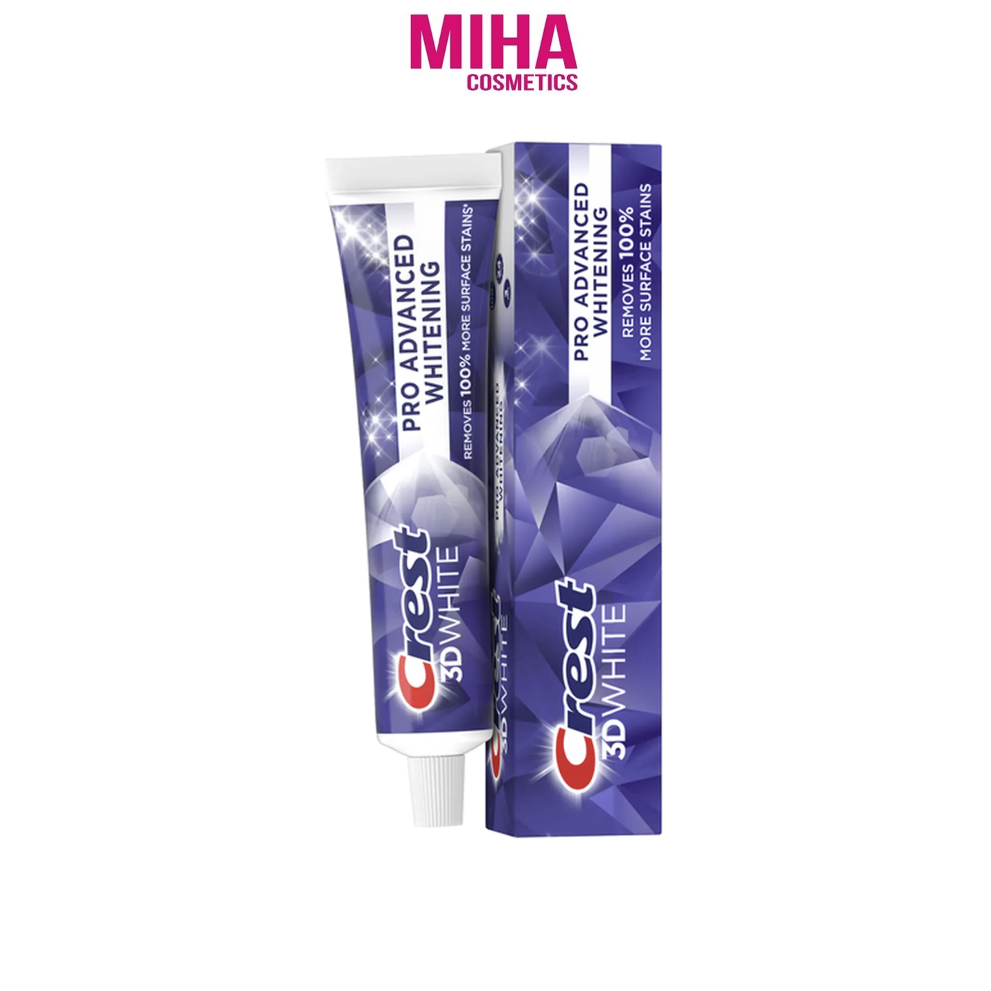 Kem Đánh Răng Crest 3D White Advanced Whitening Triple 147g USA