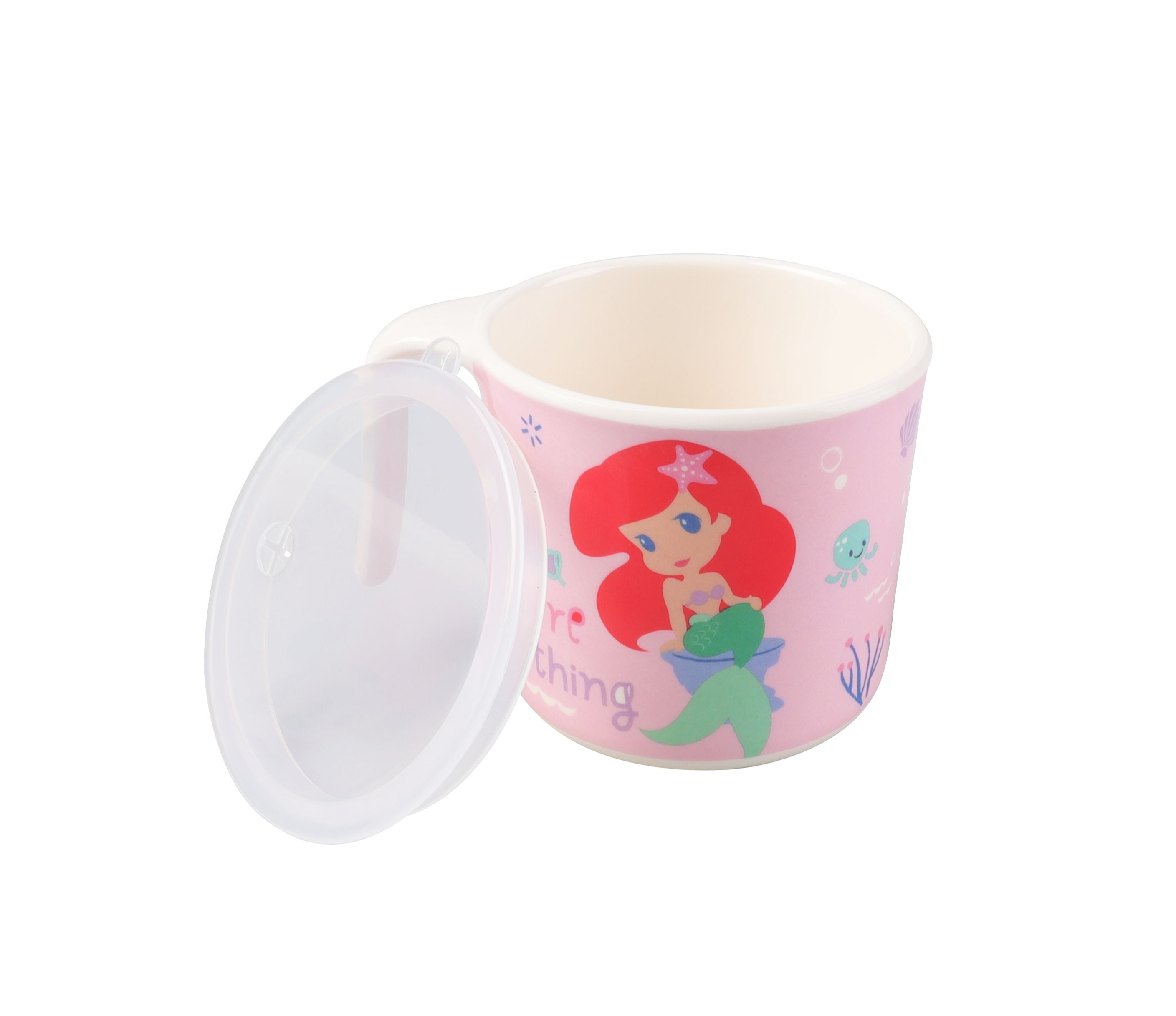 [Hàng mới về] Ly Melamine tay cầm Disney có nắp cho bé