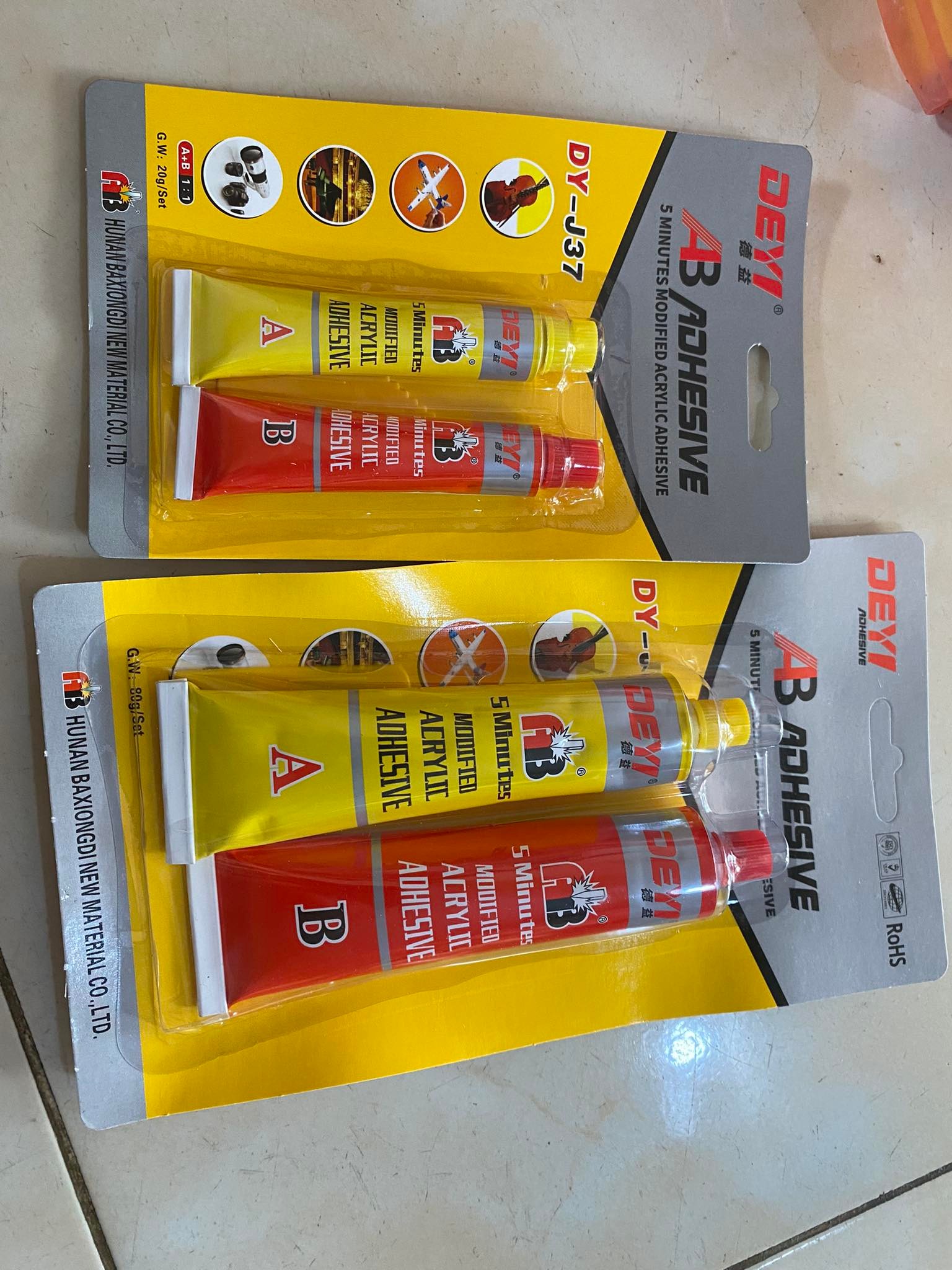 Glue 2 component ab 20g ,80g