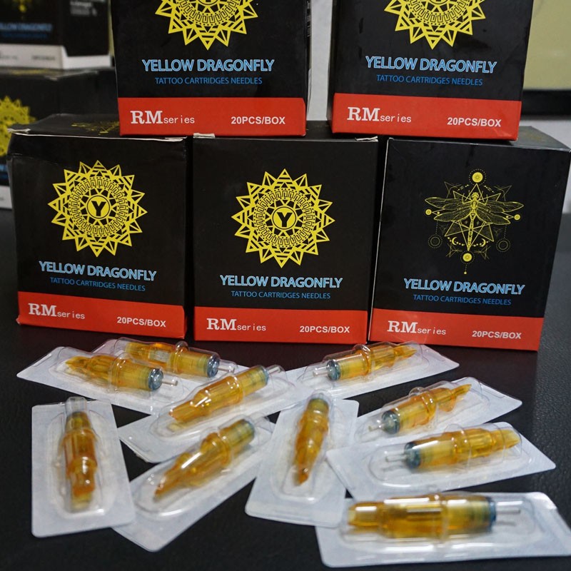 Kim xăm Pen 15RM đánh màu Yellow Dragonfly ( 20 kim / 1 hộp )