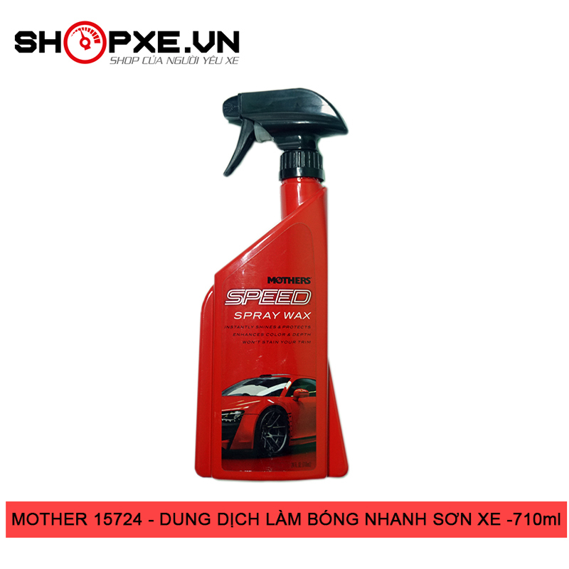 Wax phủ bóng cho sơn ô tô - Mothers Speed Spray Wax 15724 - 768ml
