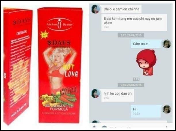 [HCM]kem massage tan mỡ 3days 200ml.Thái