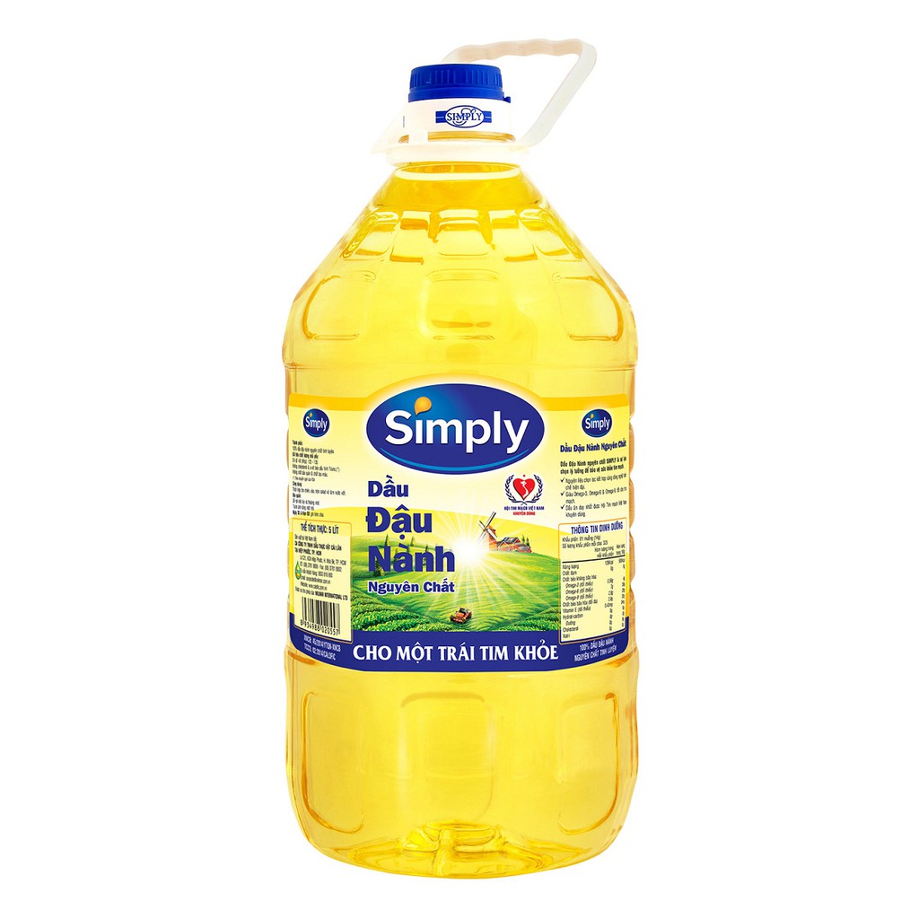 Dầu Đậu Nành Simply (5L / Chai)
