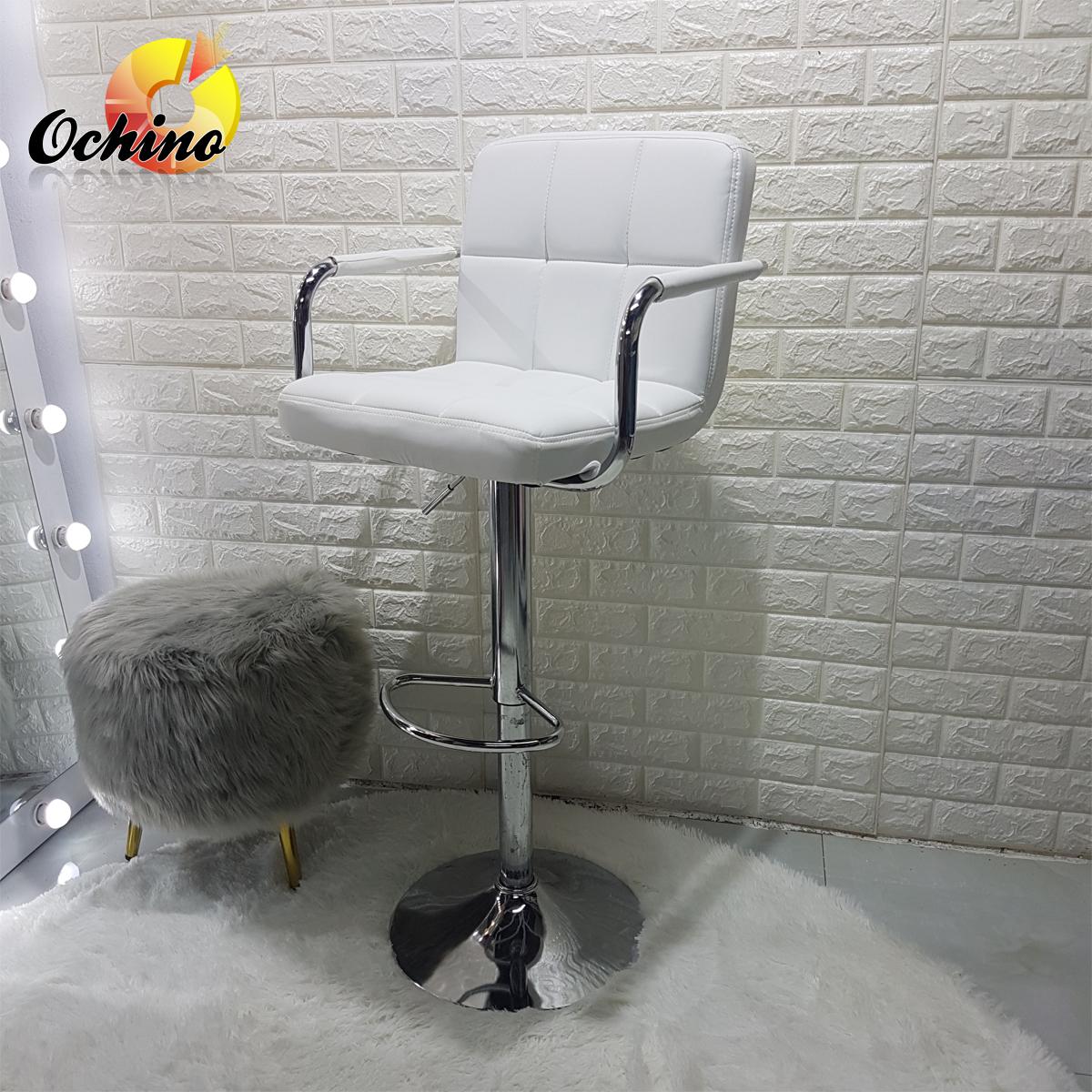 Ghế Makeup Da Vịn Tay Inox Màu Trắng, Ghế Văn Phòng Ghế Trang Điểm cô Dâu, Ghế Làm Việc Ghế Xoay Ghế Trang Điểm Ghe Trang Diem Ghế Xoay Giá Rẻ Ghế Xoay Văn Phòng Giá Rẻ Ghế Bàn Trang Điểm Ghế Livetream, ghế Chụp Hình giá rẻ