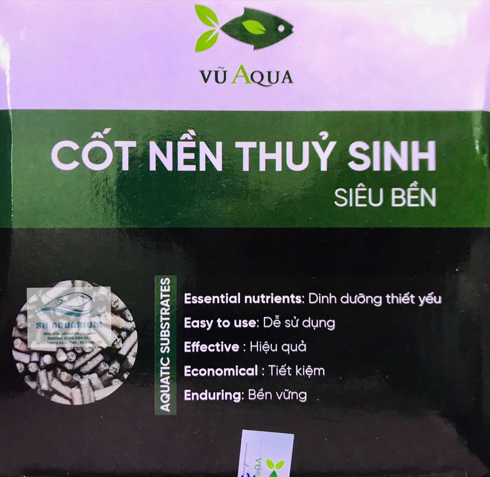 [HOÀN TIỀN 10%]CỐT NỀN THỦY SINH VŨ AQUA 2 LIT