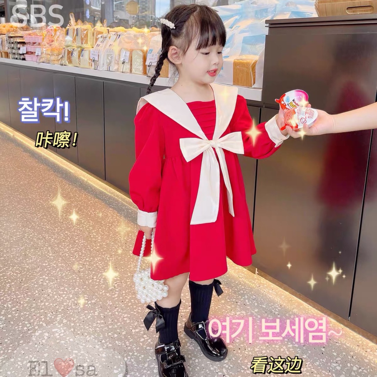 Váy bé gái 🎀 🎀 VÁY ĐỎ NƠ TRẮNG TIỂU THƯ 🎀 🎀