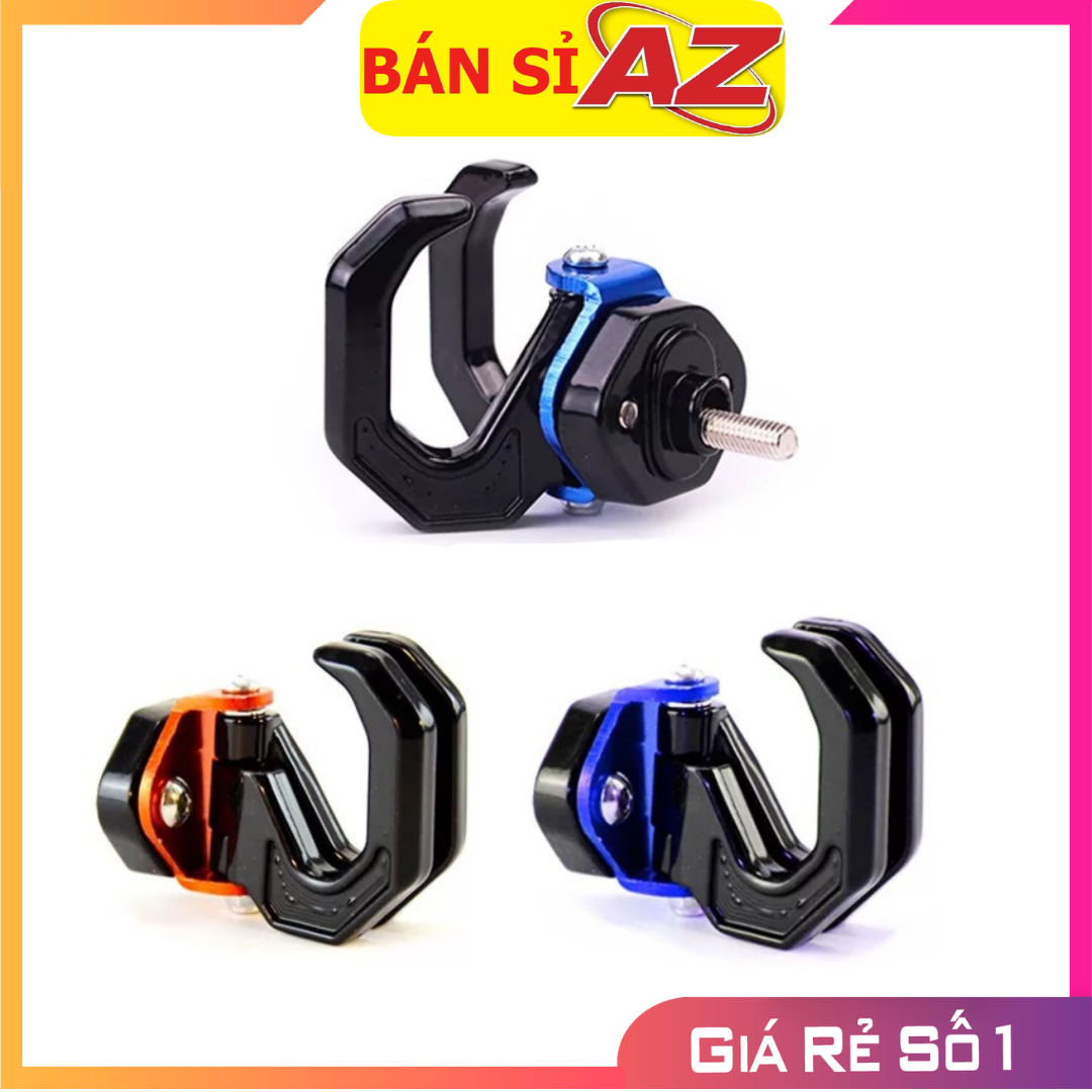 Móc treo đồ trên xe máy không gỉ sét, móc treo đồ 2in1 tiện lợi