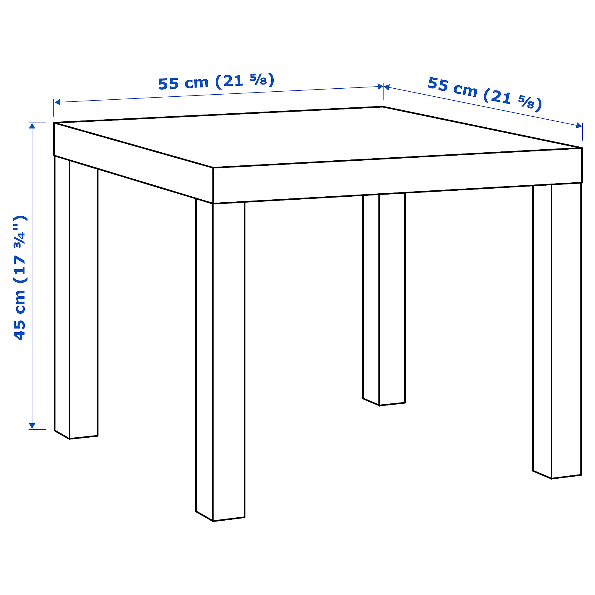 [HCM] BÀN IKEA CHÍNH HÃNG – LACK (Đen)