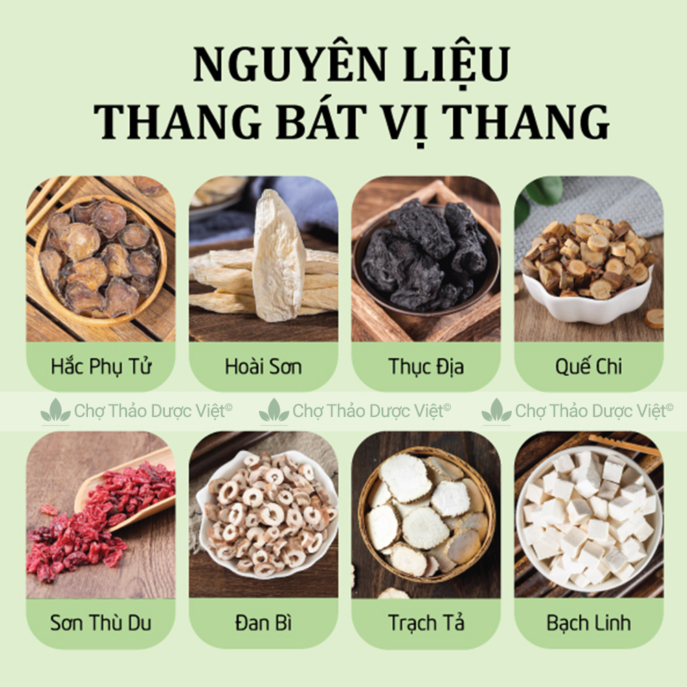 Bát vị thang, tư âm, bổ thận, 3 thang - Chợ Thảo Dược Việt