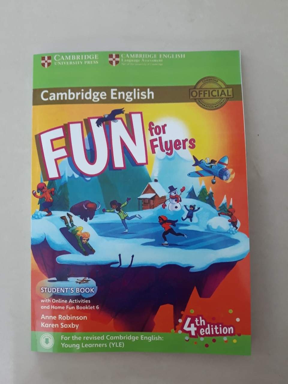 Fun for Flyer student's book bản 4th 2018 cho bé luyện thi