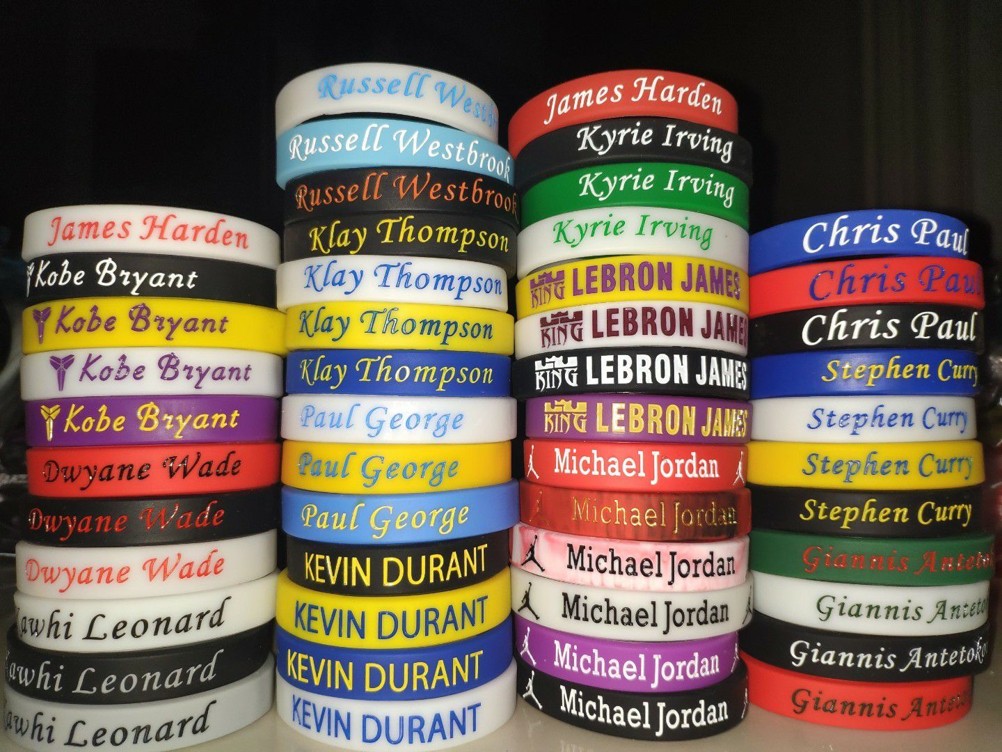 Vòng tay cao su NBA