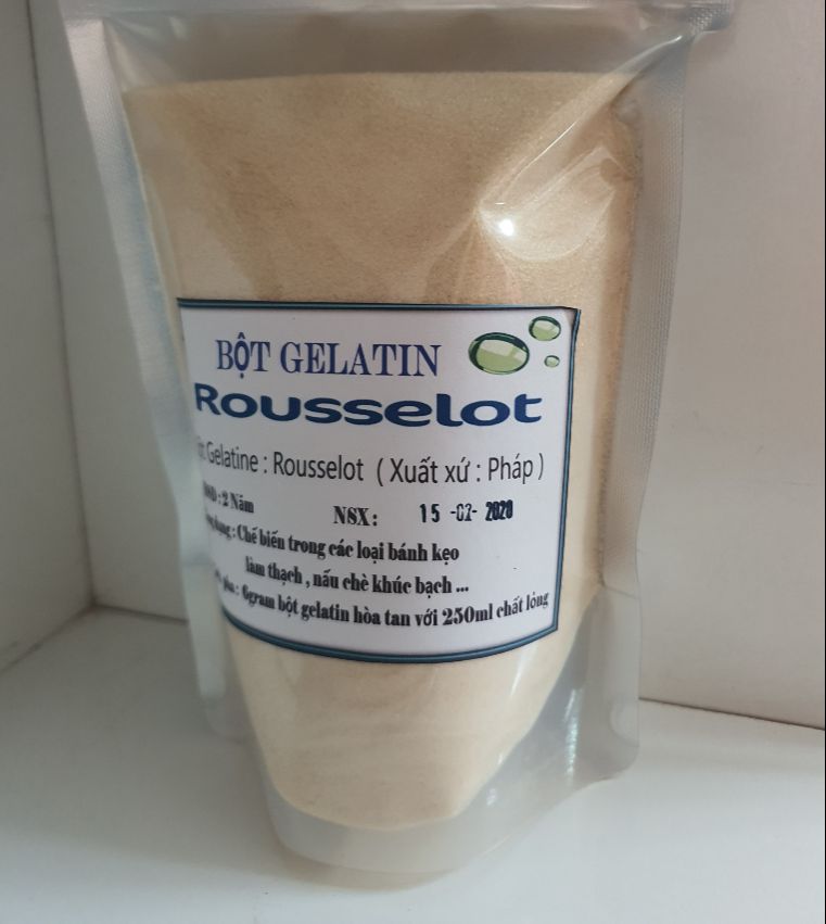 Bột Gelatin Rousselot Pháp Túi Zip -300G