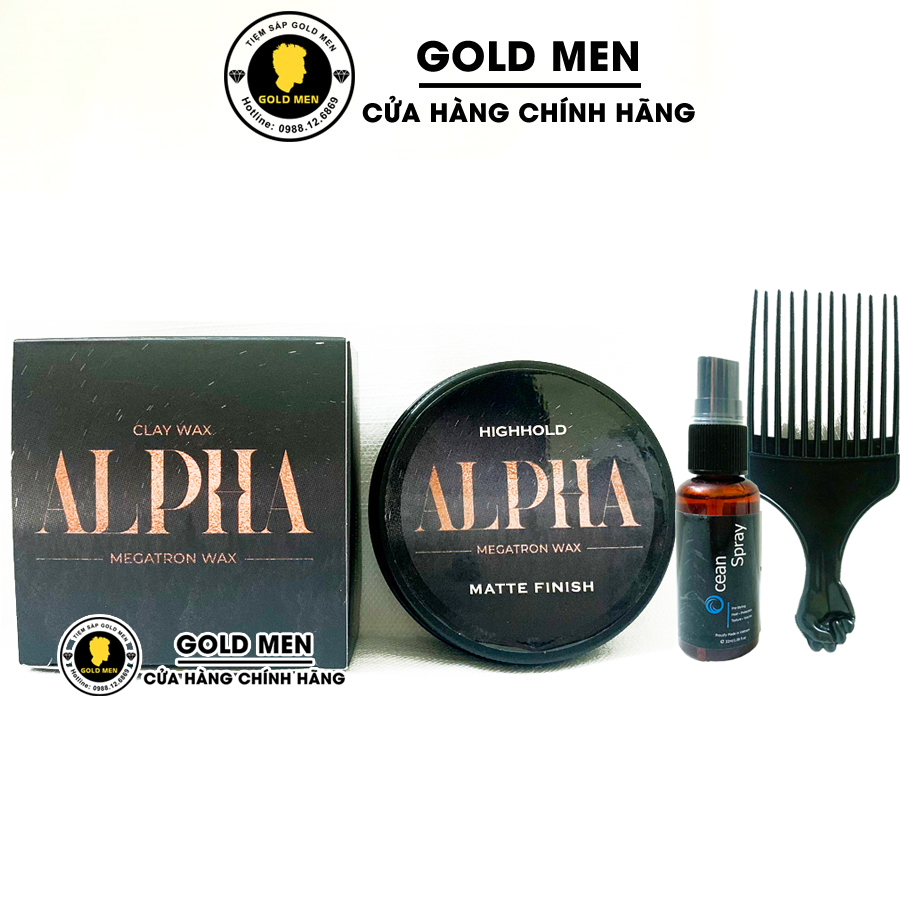 [CHÍNH HÃNG] Sáp vuốt tóc Alpha Clay Wax (Mới Nhất)