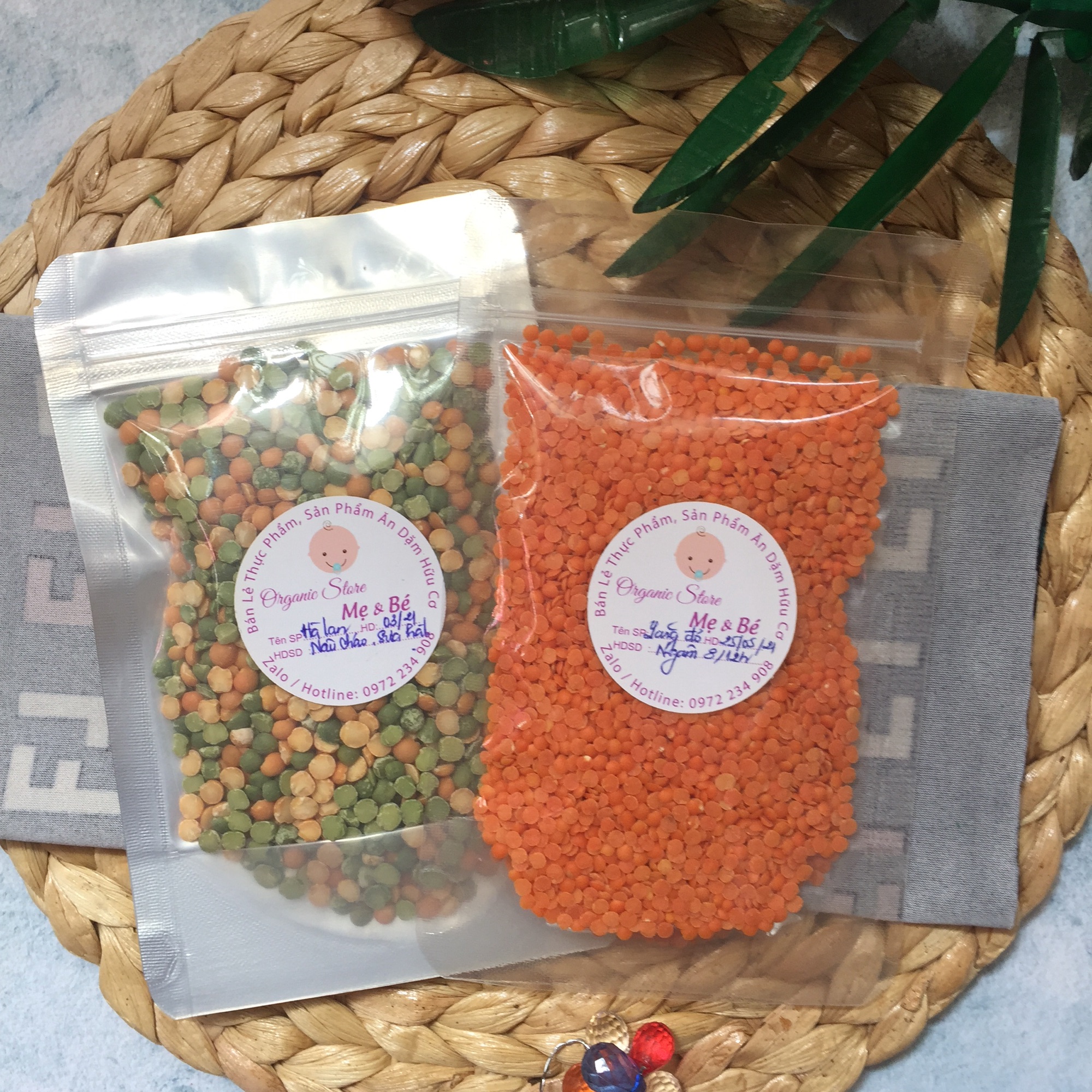 [Combo 2 bịch] đậu hà lan,đậu lăng đỏ hữu cơ Markal