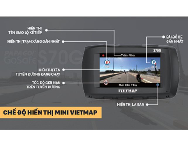 [HCM]Bộ PAPAGO GOSAFE S70G (HÀNG CAO CẤP)