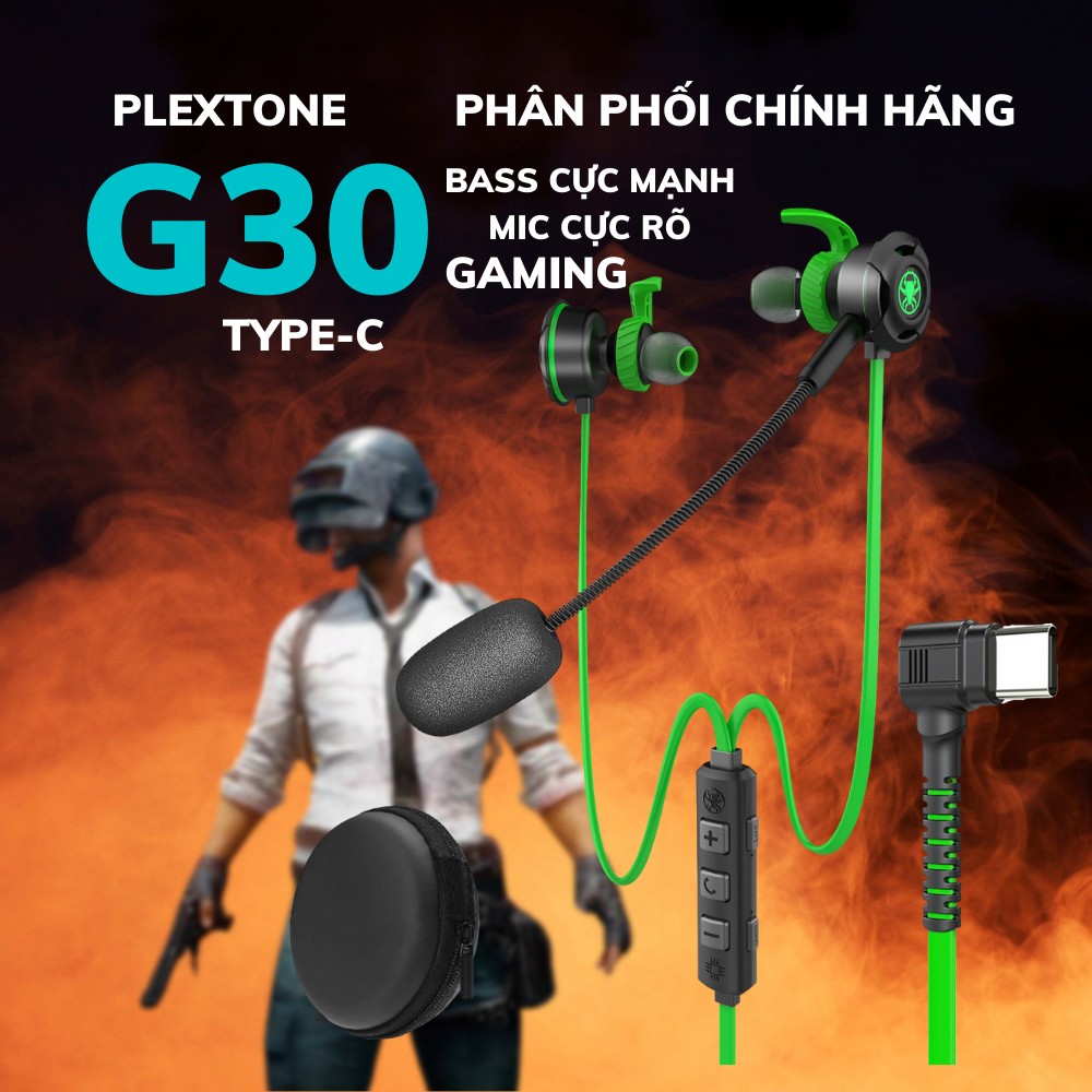 Tai nghe plextone G30 GL,typeC hỗ trợ game và livestream cực nét