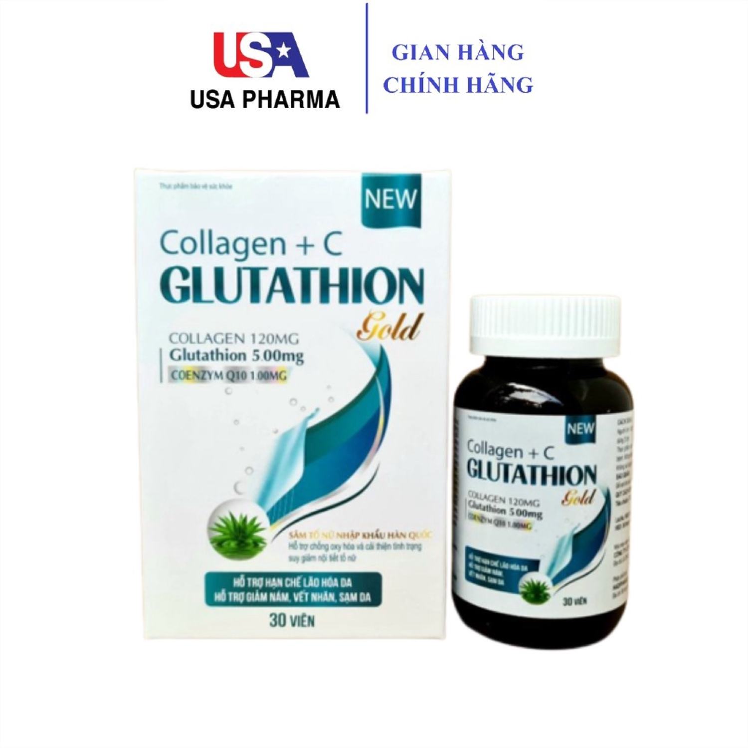 Collagen + C Glutathion Gold cung cấp độ ẩm cho da