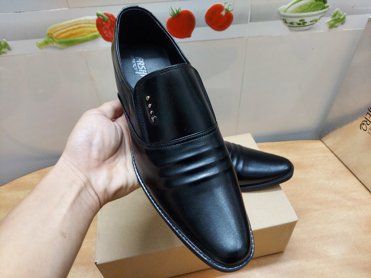 Giày lười công sở siêu mềm đế khâu chắc chắn