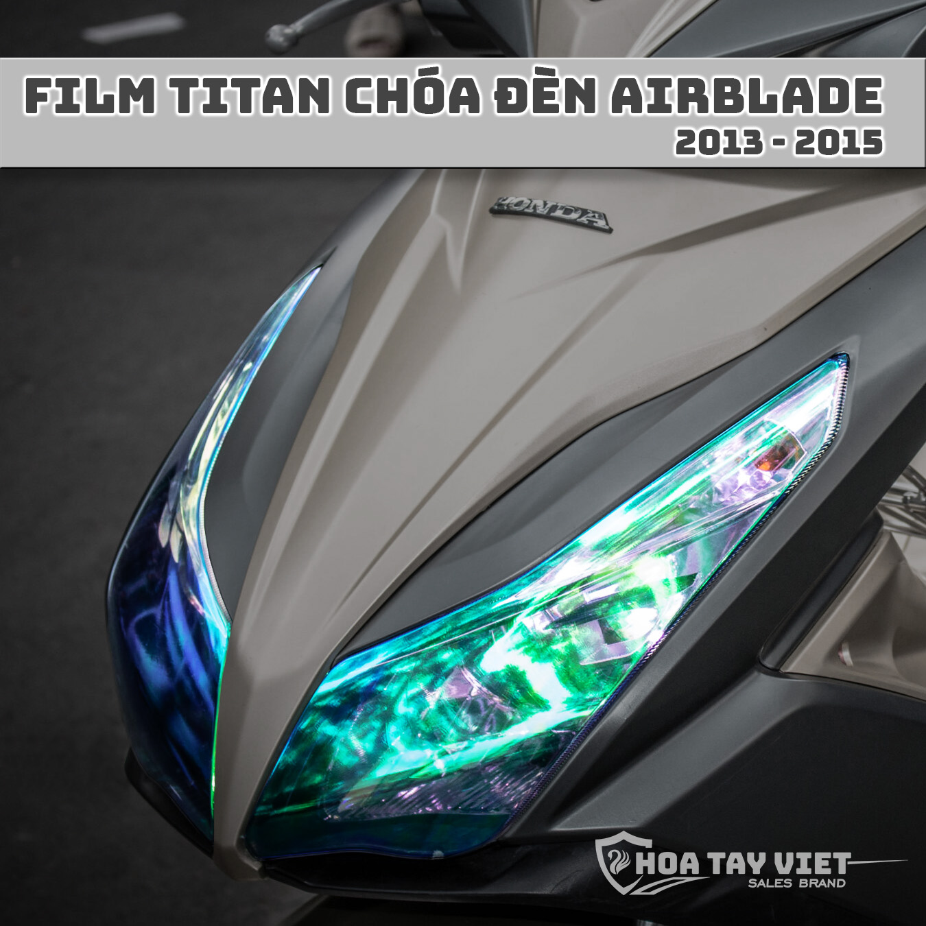 [1 cặp] Decal TITAN CHÓA ĐÈN  Airblade 2013 - 2015 trang trí AB 2013 - 2015