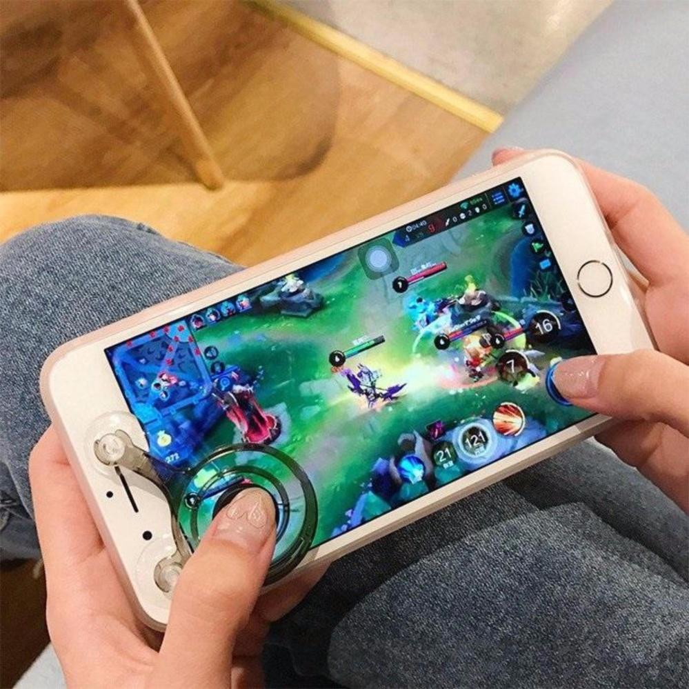 [HCM]Combo 2 bộ nút chơi game liên quân joystick chơi liên quân (Đen)