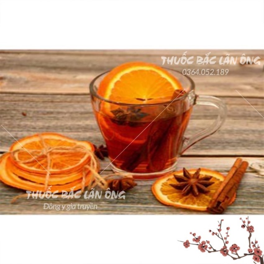 Trà cam quế sấy lạnh, 20 set mix sẵn, trà thảo mộc giữ ấm cơ thể, tốt cho tiêu hóa - Lãn Ông