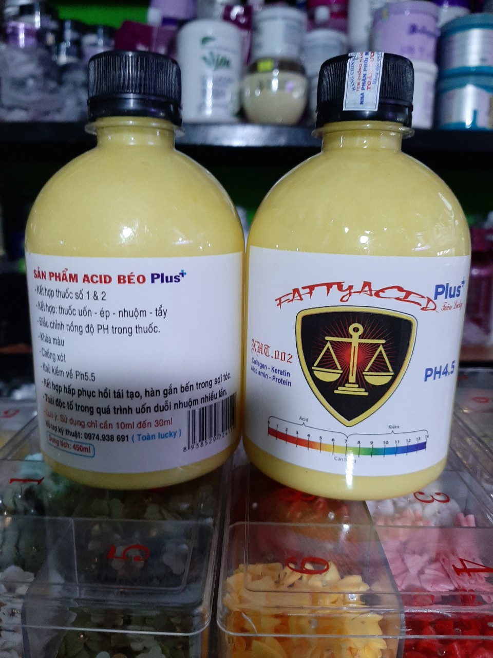 [HCM]AXIT BÉO PLUS SẢN PHẨM HỖ TRỢ CHO HÓA CHẤT CHO TÓC CHAI 450ml