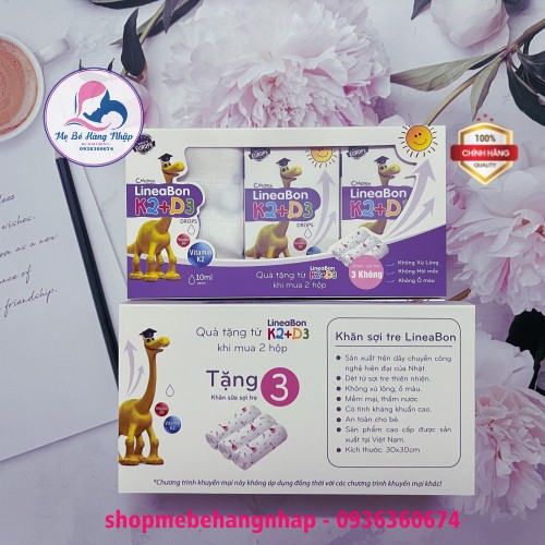Vitamin K2D3  K2 D3 LineaBon (10ml) - Tăng cường hấp thụ Canxi