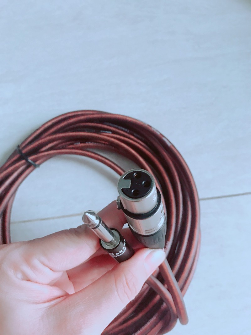 Dây micro đầu 6.5mm dài 6m lõi đồng