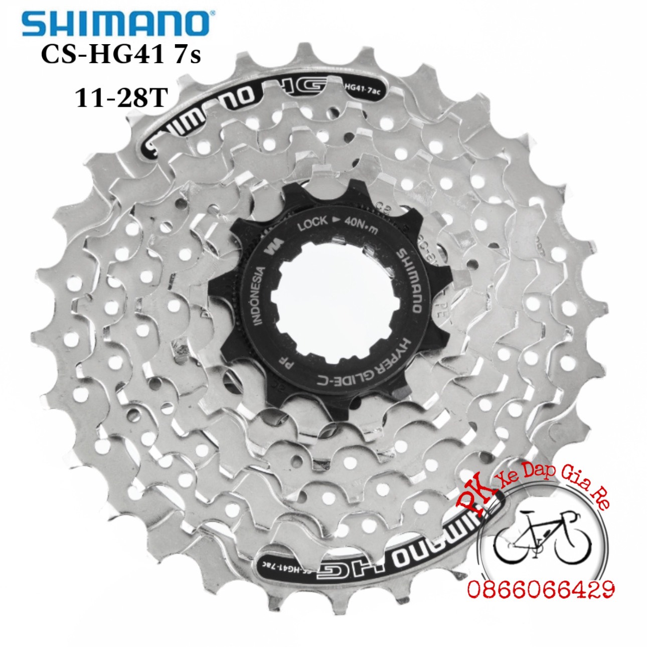 Líp thả xe đạp 7 tầng, líp thả shimano cs-hg30 11-28t - hàng chính hãng