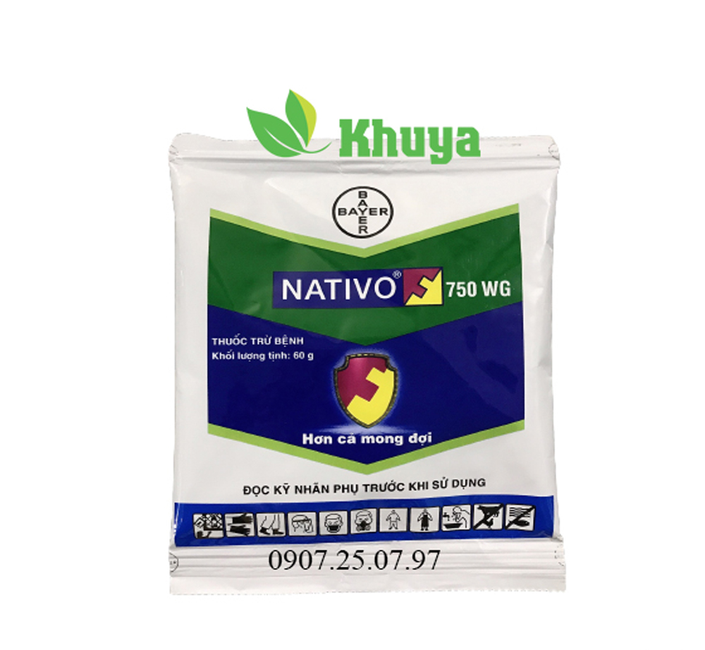 Chế phẩm trừ bệnh cây Nativo 750 WG 60Gr
