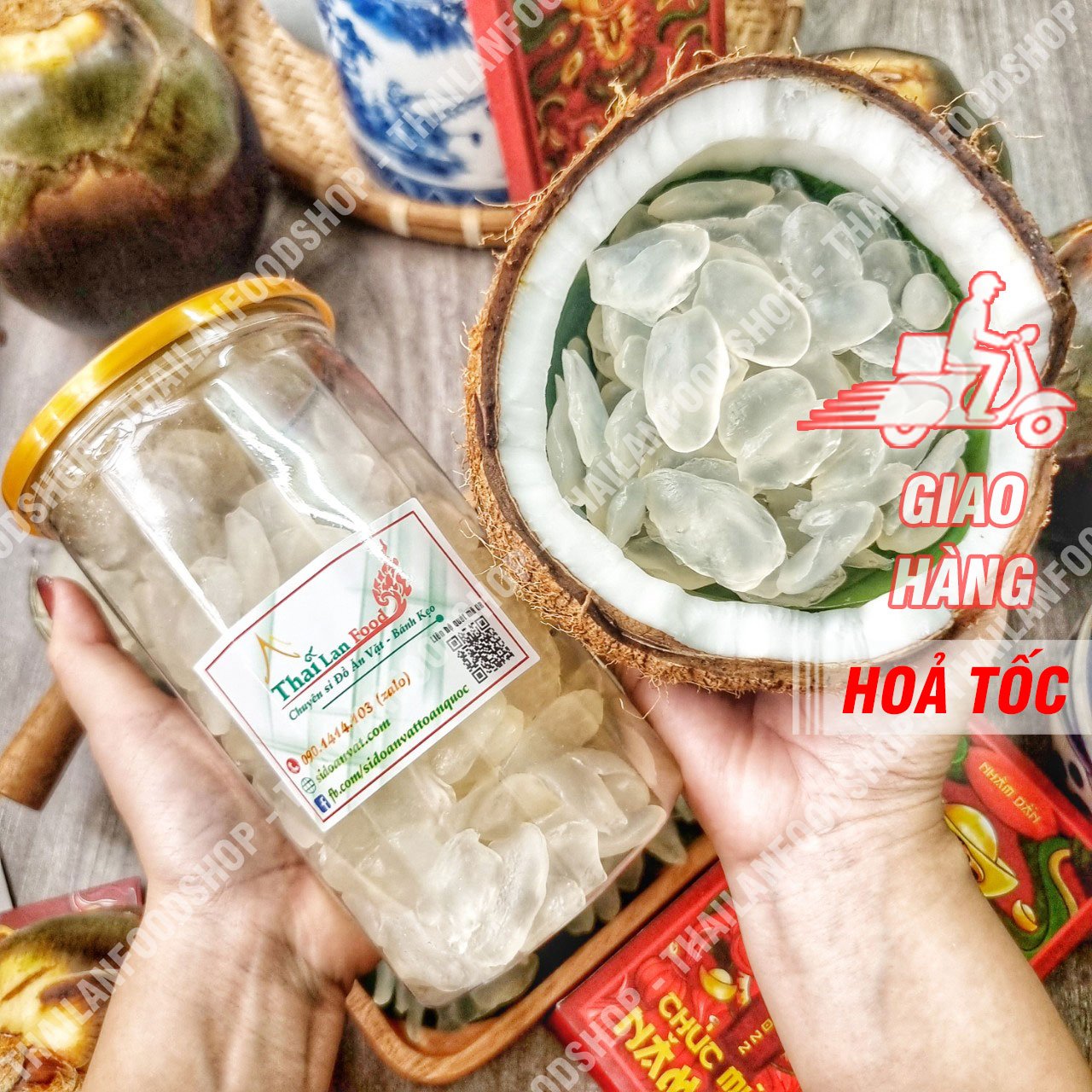 Thốt Nốt Sấy Dẻo Không Đường - Lon 200gr