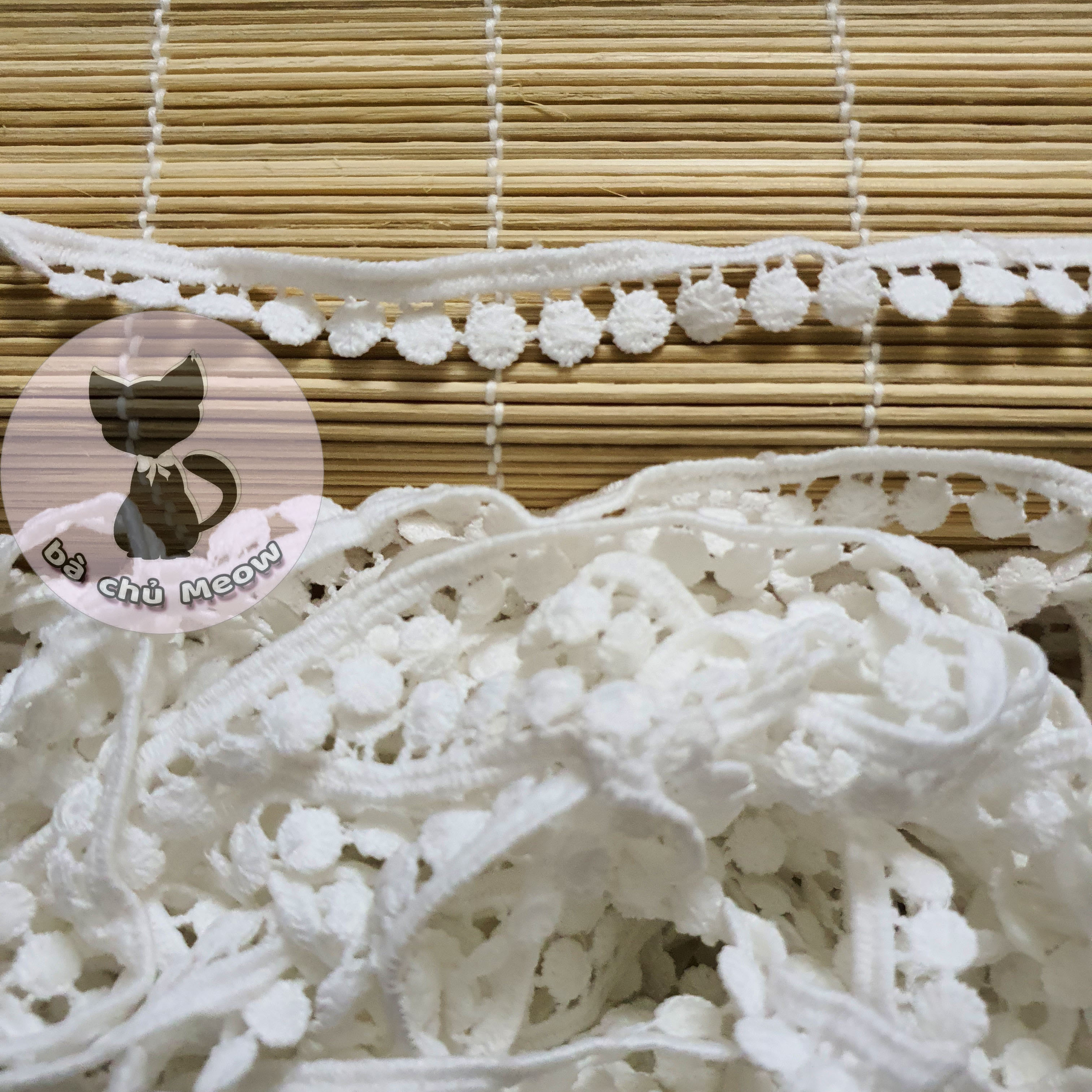 Phụ Kiện May Mặc - Ren Viền Trang Trí Cotton