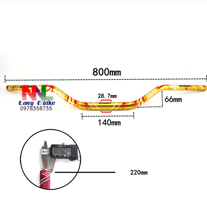 tay lái  ghi đông 28mm tracker