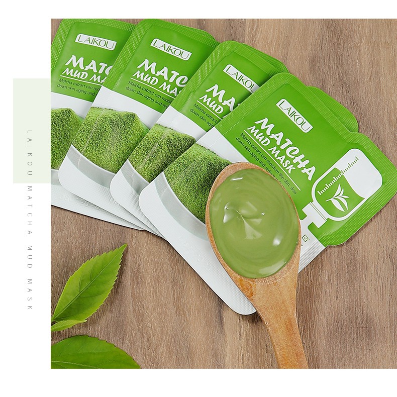 Mặt Nạ Bùn Trà Xanh Matcha Mud Mask gói nhỏ