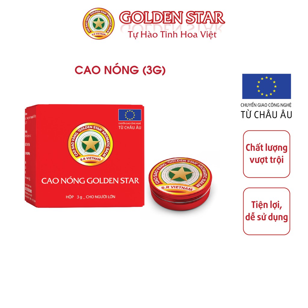 [Rẻ vô địch] [Chính hãng] Cao sao vàng - Golden Star 3gr